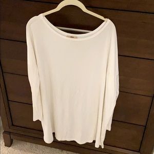 White Piko tunic top